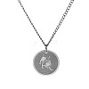 Non-Tarnish Stainless Steel 12 Constellation Pendant Necklaces for Sweater FZ0908-1-1