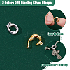 2Pcs 2 Colors 925 Sterling Silver Enhancer Shortener Bails STER-HS0001-14-4