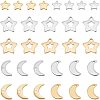 SUPERFINDINGS 80Pcs 8 Style 304/201 Stainless Steel Charms STAS-FH0001-41-1