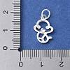 925 Sterling Silver Chinese Zodiac Outline Charms STER-P066-02S-06-3