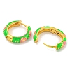 Rack Plating Brass Hoop Earrings EJEW-C102-43G-02-2