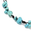 Chip Natural White Jade Beaded Anklets AJEW-PH01371-06-2