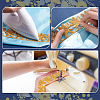 Ethnic Style Polyester Metallic Thread Embroidery Floral Trimming SRIB-WH0011-137A-4