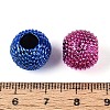 UV Plating Opaque Acrylic European Beads PACR-T017-20M-3