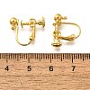 316 Stainless Steel Clip-on Earring Findings X-EJEW-R019-01G-3