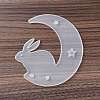 DIY Animal on the Crescent Moon Big Pendant Silicone Molds DIY-F125-06-2