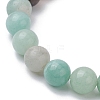 Dyed Synthetic Turquoise Turtle and Starfish Beaded Bracelets BJEW-JB10062-02-4