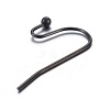 304 Stainless Steel Earring Hooks Ion Plating(IP) STAS-L211-14-B-3