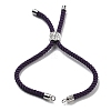 Twisted Nylon Cord Silder Bracelets DIY-B066-03P-07-2