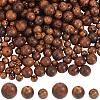 300Pcs 3 Styles Wood Beads WOOD-SC0002-14-1