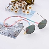 Rainbow Polymer Clay Heishi Beaded Eyeglasses Chains AJEW-EH00316-5
