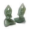 Natural Green Aventurine Carved Healing Yoga Goddess Figurines DJEW-D012-06E-2