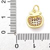 Brass Micro Pave Cubic Zirconia Pendants KK-S511-03F-G-3