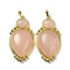 Natural Rose Quartz Pendants G-C096-04G-01-1