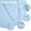 6Pcs 2 Styles Brass Oval Locket Pendant Decotations HJEW-CA00064-4