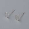 304 Stainless Steel Stud Earring Findings STAS-H436-24S-6mm-1