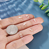 6Pcs 925 Sterling Silver Hollow Initial Beads STER-TA0001-53Y-7