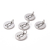 304 Stainless Steel Charms STAS-Q201-T445-5S-3