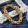 304 Stainless Steel Mesh Chains Bracelets for Women BJEW-F488-42G-1