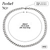 Stainless Steel Curb Chain Necklaces for Men Women NJEW-TAC0001-018-3