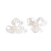 ABS Plastic Imitation Pearl Bead Caps KY-Q004-02B-3