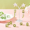 10Pcs Glass Bead Caps for Wind Chimes Making GLAA-BY0001-05C-7