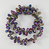 Eletroplated Glass Beads EGLA-R013-12x6mm-2-2