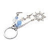 Star & Moon & Sun Alloy Charm Keychains KEYC-JKC01004-4