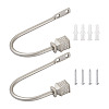 Zinc Alloy U Shape Hook Hangers Curtain SW-TAC0002-08D-8