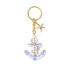 Iron Glass Seedbead Keychain KEYC-MZ00034-02-1