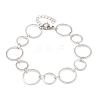 304 Stainless Steel Link Chain Bracelets for Women BJEW-P373-03C-P-4