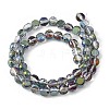 Electroplate Glass Beads Strands EGLA-L045-G-HP02-2