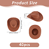 40Pcs Plastic Doll Hats AJEW-DC0003-40-2