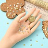 20Pcs Brass Bead Caps KK-YW0003-55G-5