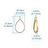 Rack Plating Alloy Teardrop Open Back Bezel Pendants PALLOY-TA0001-09G-8