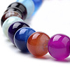 Natural Striped Agate/Banded Agate Beads Strands G-S259-04J-6mm-3