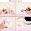 6Pcs Transparent Acrylic Cup Mats AJEW-FG0002-10B-4