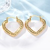 304 Stainless Steel Heart Hoop Earrings for Women EJEW-A125-27G-2