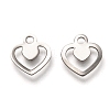 201 Stainless Steel Charms STAS-B001-02P-1