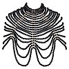 1Pc Plastic Imitation Pearl Bra Body Chain AJEW-GA0008-12A-1