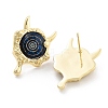 Rack Plating Eye Brass Stud Earrings EJEW-C108-08G-05-2