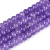 Dyed Natural White Jade Beads Strands X-G-T139-59A-08-4
