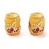 Alloy Enamel European Beads ENAM-M008-09G-04-1