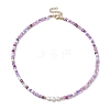 Glass Seed Beaded Necklaces for Women NJEW-JN04663-5