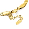 Ion Plating(IP) 304 Stainless Steel Herringbone Chain Bracelets for Women BJEW-A013-02A-G-3