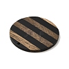 Opaque Resin & Walnut Wood Pendants WOOD-F012-01-2