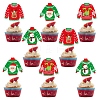 8Pcs Ugly Sweater Cupcake Toppers PW-WG1075E-01-1