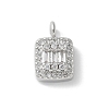 Brass Micro Pave Cubic Zirconia Pendants KK-P292-07P-1