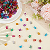 300Pcs Aluminum Dreadlocks Beads Hair Decoration ALUM-PA0001-03-7