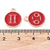 Alloy Enamel Pendants ENAM-S124-01B-07-4